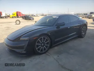 2021 Porsche Taycan with VIN WP0AA2Y16MSA13696, listed as a Copart auction lot 59342695 with 18,373 mi miles and Salvage title. Bid and sale history available at DreamBid. Image 1.