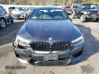 2020 BMW M5 Competition with VIN WBSJF0C03LCE45278, listed as a Copart auction lot 48372795 with 0 mi miles and Salvage Title. Bid and sale history available at carsss.com. Image 5.