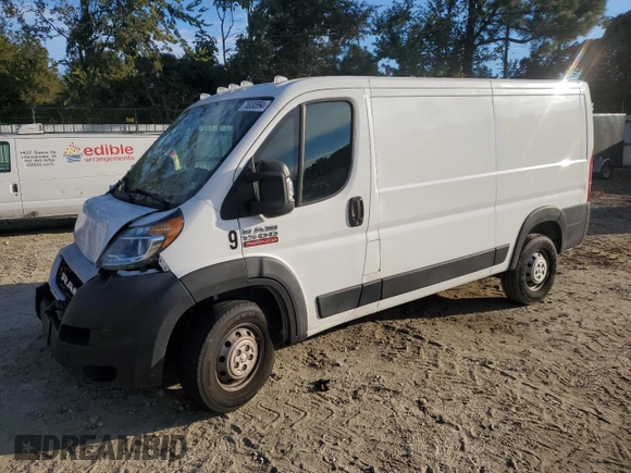 2020 Ram ProMaster Cargo with VIN 3C6TRVAG0LE121559, listed as a Copart auction lot 75830994 with 77,775 mi miles and Salvage Title. Bid and sale history available at DreamBid. Image 1.