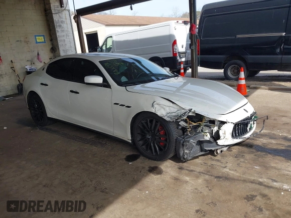 2015 Maserati Ghibli z VIN ZAM57XSA9F1141342, wystawiony jako IAAI lot #42118941 z przebiegiem 77 473 mil mil oraz . Historia ofert i sprzedaży dostępna na DreamBid. Obrazek 1.