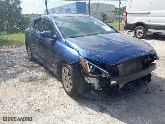 2020 Hyundai Elantra Value Edition with VIN 5NPD84LF1LH499349, listed as a IAAI auction lot 41960287 with 99,483 mi miles. Bid and sale history available at carsss.com. Image 1.