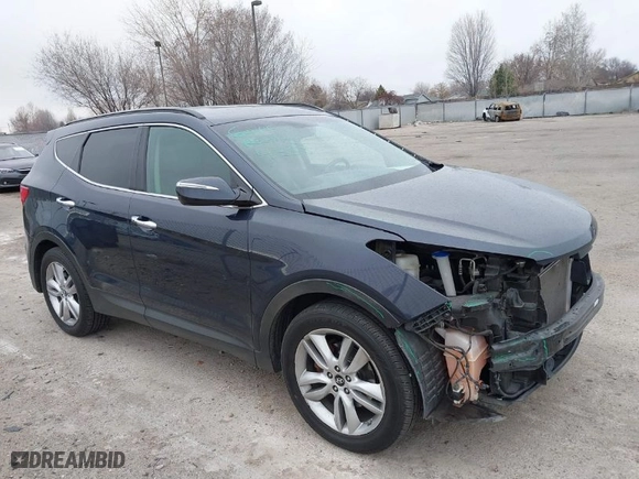 2014 Hyundai Santa Fe Sport with VIN 5XYZUDLA7EG196589, listed as a IAAI auction lot 41782179 with 102,567 mi miles. Bid and sale history available at carsss.com. Image 1.