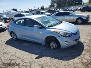 2013 Hyundai Elantra Limited with VIN KMHDH4AE1DU713916, listed as a Copart auction lot 49657565 with 155,970 mi miles and Salvage Title. Bid and sale history available at carsss.com. Image 4.