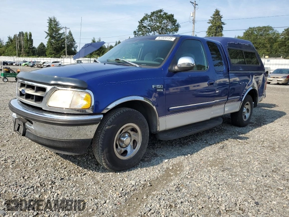1998 Ford F-150 with VIN 1FTZX1765WKA33379, listed as a Copart auction lot 62009135 with 152,607 mi miles and Salvage title. Bid and sale history available at DreamBid. Image 1.