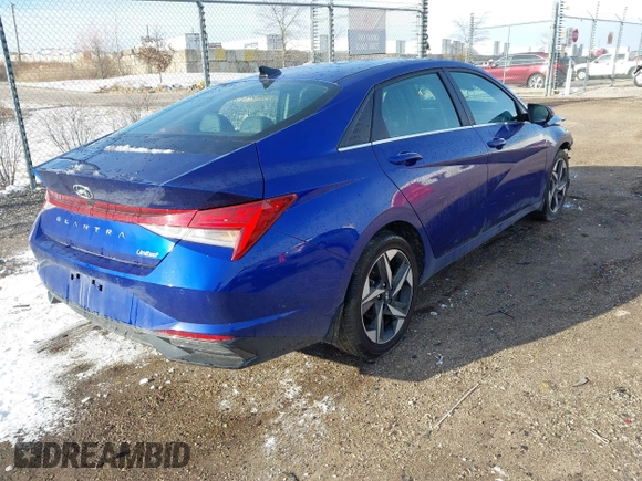 2023 Hyundai Elantra Limited with VIN KMHLP4AG6PU495380, listed as a IAAI auction lot 41798063 with 31,790 mi miles and . Bid and sale history available at DreamBid. Image 4.