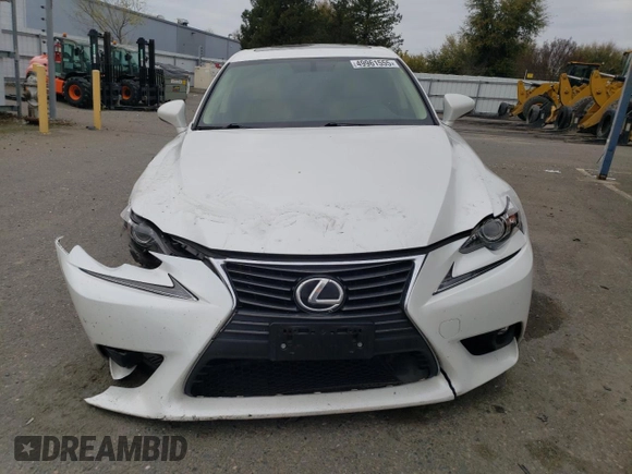 2016 Lexus IS 200t with VIN JTHBA1D26G5033815, listed as a Copart auction lot 49961555 with 95,304 mi miles and Salvage Title. Bid and sale history available at DreamBid. Image 5.