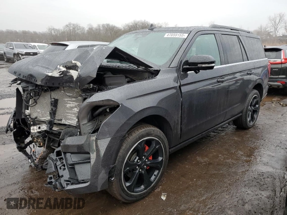 2022 Ford Expedition Limited with VIN 1FMJU2AT0NEA44213, listed as a Copart auction lot 47059155 with 47,325 mi miles and Salvage title. Bid and sale history available at DreamBid. Image 1.