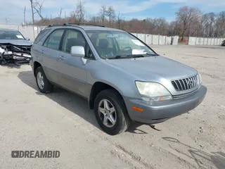 2002 Lexus RX 300 with VIN JTJHF10U620291985, listed as a IAAI auction lot 41857826 with 164,881 mi miles. Bid and sale history available at carsss.com. Image 1.