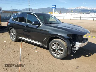 2020 BMW X3 xDrive30i z VIN 5UXTY5C03L9C51398, wystawiony jako Copart lot #53324705 z przebiegiem 17 280 mil mil oraz Szkody całkowita. Historia ofert i sprzedaży dostępna na DreamBid. Obrazek 4.