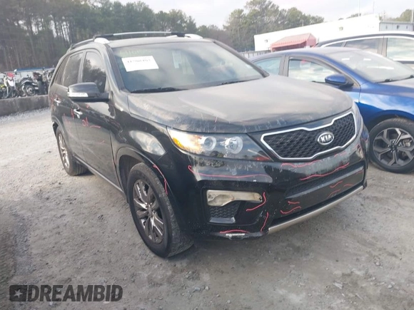 2012 Kia Sorento SX with VIN 5XYKW4A29CG261026, listed as a IAAI auction lot 41508403 with 202,356 mi miles. Bid and sale history available at carsss.com. Image 1.