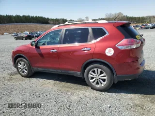 2015 Nissan Rogue SV with VIN 5N1AT2MT7FC825824, listed as a Copart auction lot 50576015 with 134,242 mi miles and Salvage Title. Bid and sale history available at carsss.com. Image 2.