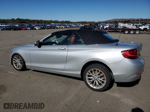 2016 BMW 2 Series 228i xDrive with VIN WBA1L9C57GV767345, listed as a Copart auction lot 45226505 with 78,327 mi miles and Salvage Title. Bid and sale history available at carsss.com. Image 2.