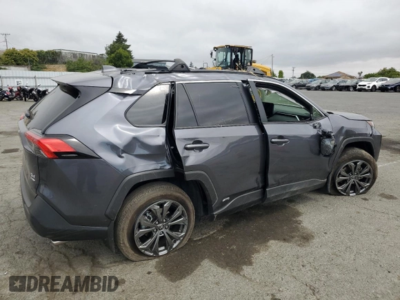 2025 Toyota RAV4 Hybrid XLE Premium z VIN JTMB6RFV0SD152726, wystawiony jako Copart lot #59849005 z przebiegiem 21 115 mil mil oraz Szkoda całkowita • Salvage title. Historia ofert i sprzedaży dostępna na DreamBid. Obrazek 3.