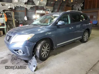 2015 Nissan Pathfinder SL with VIN 5N1AR2MM9FC600215, listed as a Copart auction lot 64017125 with 138,340 mi miles and Salvage title. Bid and sale history available at DreamBid. Image 1.
