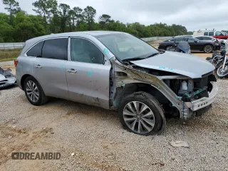 2016 Acura MDX w/Tech with VIN 5FRYD3H45GB015796, listed as a Copart auction lot 51220955 with 72,555 mi miles and Salvage Title. Bid and sale history available at carsss.com. Image 4.