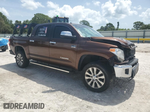 2017 Toyota Tundra Limited with VIN 5TFFW5F12HX223522, listed as a Copart auction lot 59912105 with 94,567 mi miles and Salvage title. Bid and sale history available at DreamBid. Image 4.