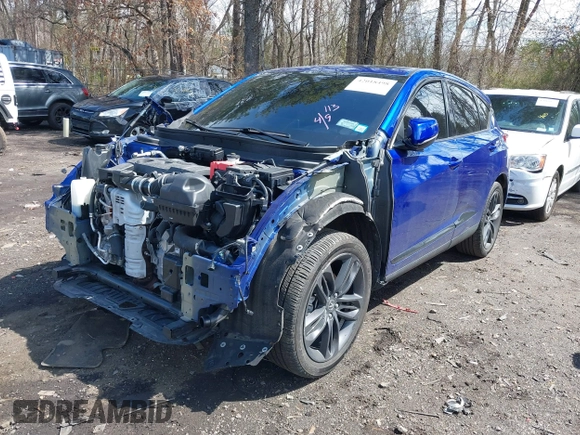 2022 Acura RDX w/A-Spec Package with VIN 5J8TC2H68NL012686, listed as a IAAI auction lot 42018498 with 33,308 mi miles. Bid and sale history available at carsss.com. Image 17.