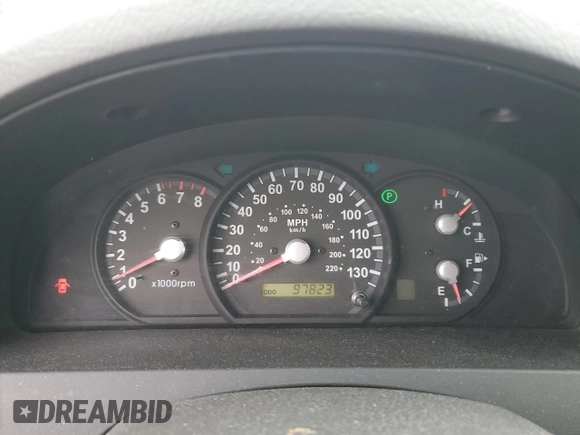 2006 Kia Sorento LX with VIN KNDJD733265522597, listed as a Copart auction lot 53667805 with 97,823 mi miles and Salvage Title. Bid and sale history available at DreamBid. Image 9.