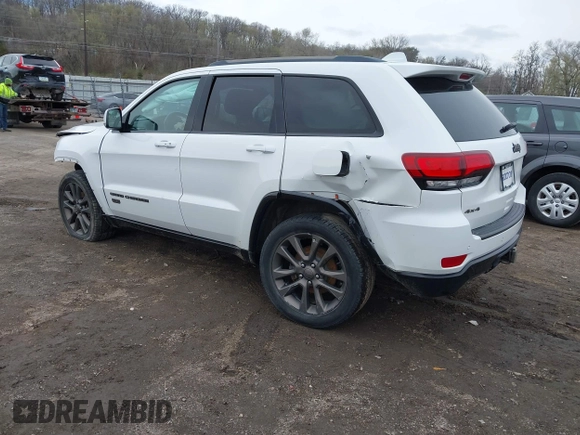 2016 Jeep Grand Cherokee Limited 75th Anniversary with VIN 1C4RJFBG5GC377529, listed as a IAAI auction lot 41961815 with 136,297 mi miles and . Bid and sale history available at DreamBid. Image 3.