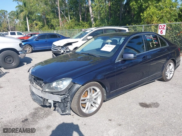 2014 Mercedes-Benz C-Class C 300 Sport with VIN WDDGF8AB8EA948598, listed as a IAAI auction lot 41794195 with 210,343 mi miles. Bid and sale history available at carsss.com. Image 17.