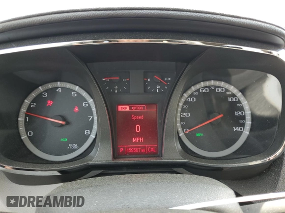 2013 GMC Terrain SLE with VIN 2GKALMEK5D6265608, listed as a Copart auction lot 48771585 with 159,567 mi miles and Salvage Title. Bid and sale history available at carsss.com. Image 9.