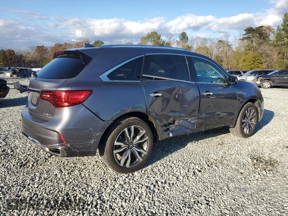 2020 Acura MDX w/Advance Pkg with VIN 5J8YD4H81LL037412, listed as a Copart auction lot 80635984 with 60,410 mi miles and Salvage Title. Bid and sale history available at carsss.com. Image 3.