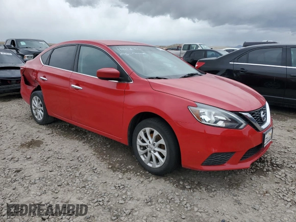 2018 Nissan Sentra SV with VIN 3N1AB7APXJL663246, listed as a Copart auction lot 47737365 with 0 mi miles and Salvage Title. Bid and sale history available at carsss.com. Image 4.