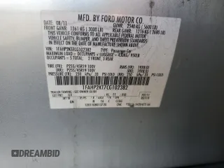 2012 Ford Taurus SHO with VIN 1FAHP2KT7CG102382, listed as a Copart auction lot 74598744 with 229,650 mi miles and Non repairable. Bid and sale history available at DreamBid. Image 12.