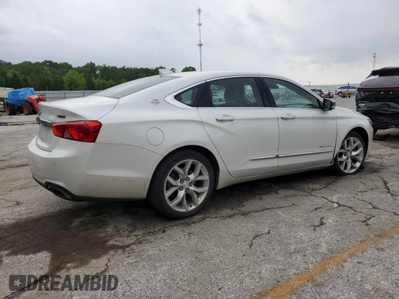 2017 Chevrolet Impala Premier with VIN 1G1145S39HU200966, listed as a Copart auction lot 57333045 with 86,301 mi miles and Salvage title. Bid and sale history available at DreamBid. Image 3.