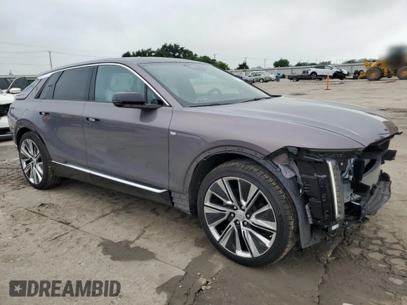 2025 Cadillac LYRIQ Sport z VIN 1GYKPTRL2SZ303874, wystawiony jako Copart lot #55592315 z przebiegiem 447 mil mil oraz Szkody całkowita. Historia ofert i sprzedaży dostępna na DreamBid. Obrazek 4.