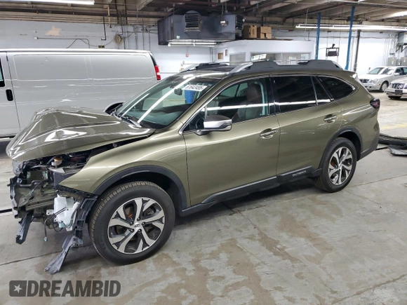 2021 Subaru Outback Touring with VIN 4S4BTAPC0M3110780, listed as a Copart auction lot 61643495 with 58,935 mi miles and Salvage title. Bid and sale history available at DreamBid. Image 1.
