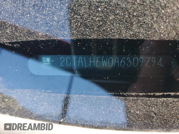 2010 GMC Terrain SLT-2 with VIN 2CTALHEW0A6309794, listed as a Copart auction lot 48592345 with 165,712 mi miles and Salvage Title. Bid and sale history available at carsss.com. Image 13.