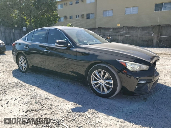 2021 Infiniti Q50 Pure with VIN JN1EV7AP1MM701174, listed as a Copart auction lot 49970925 with 68,668 mi miles and Non Repairable. Bid and sale history available at DreamBid. Image 4.