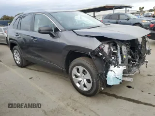 2025 Toyota RAV4 LE with VIN 2T3H1RFV4SC308652, listed as a Copart auction lot 46656685 with 203 mi miles and Salvage Title. Bid and sale history available at carsss.com. Image 4.