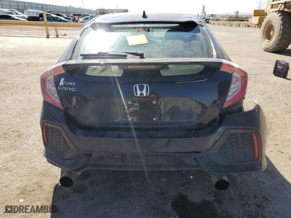 2018 Honda Civic Hatchback LX with VIN SHHFK7H25JU230895, listed as a Copart auction lot 43580455 with 73,104 mi miles and Salvage Title. Bid and sale history available at carsss.com. Image 6.