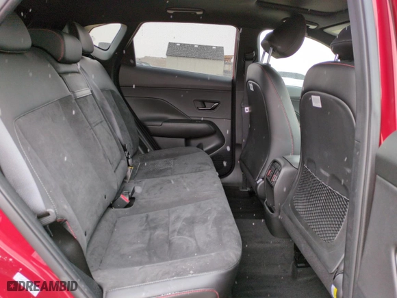 2024 Hyundai Kona N Line with VIN KM8HACA32RU114657, listed as a Copart auction lot 44074295 with 10,016 mi miles and Salvage Title. Bid and sale history available at carsss.com. Image 10.