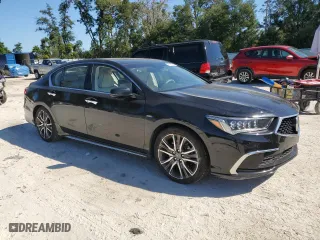 2018 Acura RLX Sport Hybrid w/Advance Pkg with VIN JH4KC2F9XJC000569, listed as a Copart auction lot 76715794 with 71,522 mi miles and Salvage Title. Bid and sale history available at carsss.com. Image 4.
