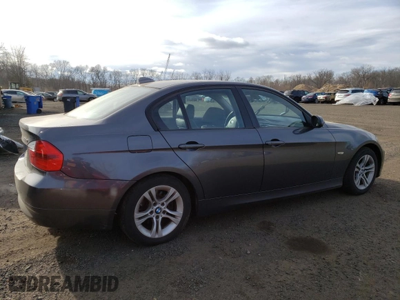 2008 BMW 3 Series 328xi with VIN WBAVC73508KP38147, listed as a Copart auction lot 41448505 with 214,439 mi miles and Clean Title. Bid and sale history available at carsss.com. Image 3.