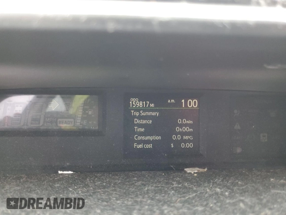 2012 Toyota Prius One with VIN JTDKDTB3XC1001225, listed as a Copart auction lot 56788985 with 159,817 mi miles and Salvage Title. Bid and sale history available at DreamBid. Image 9.