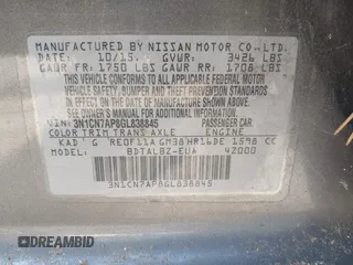 2016 Nissan Versa S with VIN 3N1CN7AP8GL838845, listed as a IAAI auction lot 41902339 with 148,471 mi miles and . Bid and sale history available at DreamBid. Image 9.