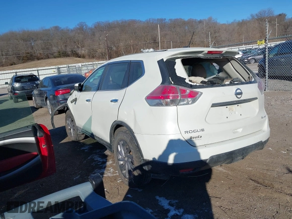 2016 Nissan Rogue SV with VIN 5N1AT2MV7GC875061, listed as a IAAI auction lot 41297172 with 121,135 mi miles. Bid and sale history available at carsss.com. Image 3.