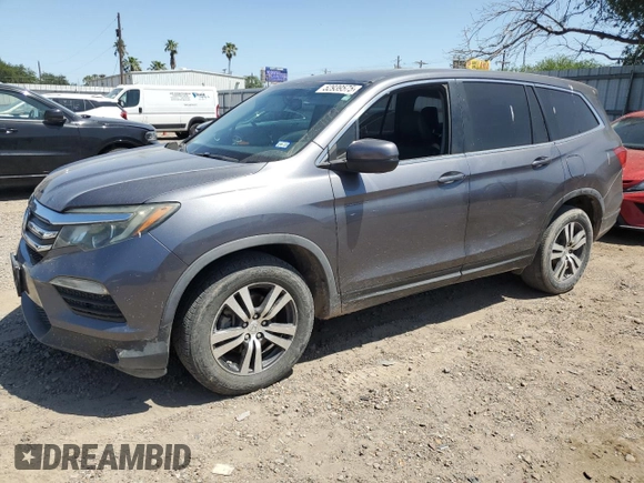 2016 Honda Pilot EX-L z VIN 5FNYF6H53GB105289, wystawiony jako Copart lot #52939575 z przebiegiem Nie podano mil oraz Szkoda całkowita • Salvage title. Historia ofert i sprzedaży dostępna na DreamBid. Obrazek 1.