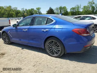 2019 Genesis G70 2.0T Advanced with VIN KMTG44LA1KU014890, listed as a Copart auction lot 52154034 with 41,220 mi miles and Salvage Title. Bid and sale history available at carsss.com. Image 2.
