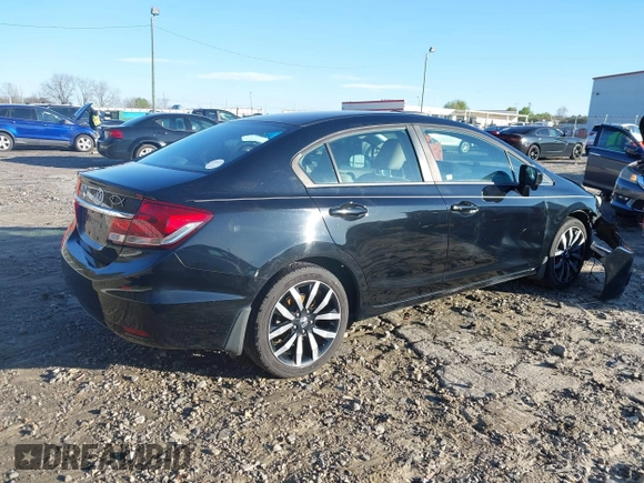 2015 Honda Civic EX-L with VIN 19XFB2F90FE041220, listed as a IAAI auction lot 41812126 with 152,667 mi miles and . Bid and sale history available at DreamBid. Image 4.