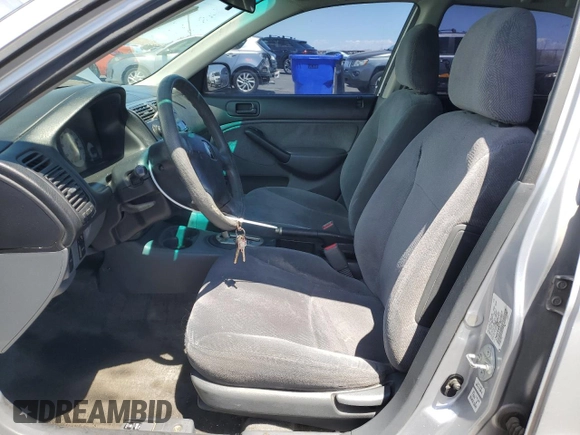 2001 Honda Civic LX z VIN 2HGES16521H519977, wystawiony jako Copart lot #55177585 z przebiegiem 152 993 mil mil oraz Czysty tytuł • Clean title. Historia ofert i sprzedaży dostępna na DreamBid. Obrazek 7.