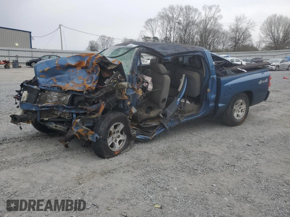 2006 Dodge Dakota ST with VIN 1D7HW28K06S630221, listed as a Copart auction lot 48361525 with Not Provided miles and Salvage Title. Bid and sale history available at DreamBid. Image 1.