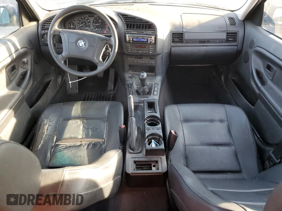 1997 BMW 3 Series 318i with VIN WBACC9328VEE57445, listed as a Copart auction lot 84380934 with 0 mi miles and Salvage Title. Bid and sale history available at carsss.com. Image 8.