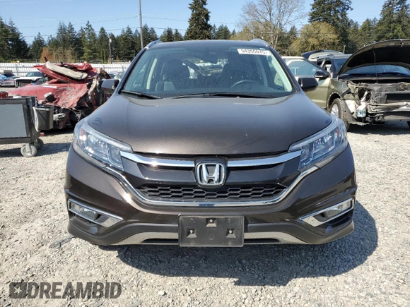 2015 Honda CR-V EX-L with VIN 2HKRM4H77FH652954, listed as a Copart auction lot 54355975 with 66,308 mi miles and Salvage Title. Bid and sale history available at carsss.com. Image 5.