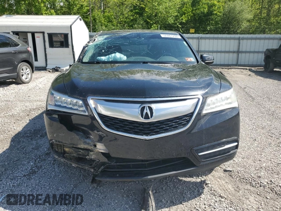 2014 Acura MDX with VIN 5FRYD4H22EB011268, listed as a Copart auction lot 55961295 with 203,478 mi miles and Salvage title. Bid and sale history available at DreamBid. Image 5.