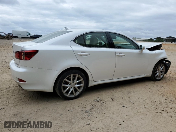 2013 Lexus IS 250 with VIN JTHCF5C24D5063339, listed as a Copart auction lot 53949715 with 114,557 mi miles and Salvage Title. Bid and sale history available at DreamBid. Image 3.